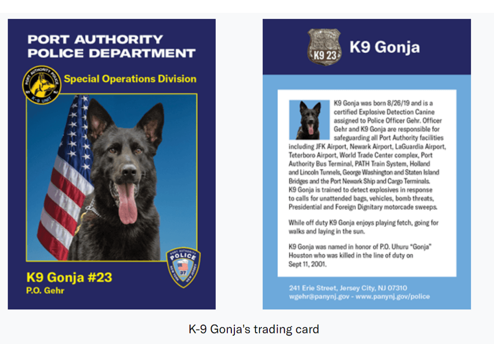 A trading car of K-9 Gonja.