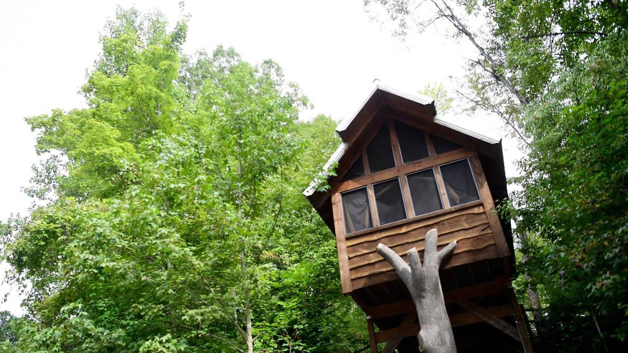A treehouse is seen at Camp LeConte in Gatlinburg, Wednesday, Sept. 23, 2020.