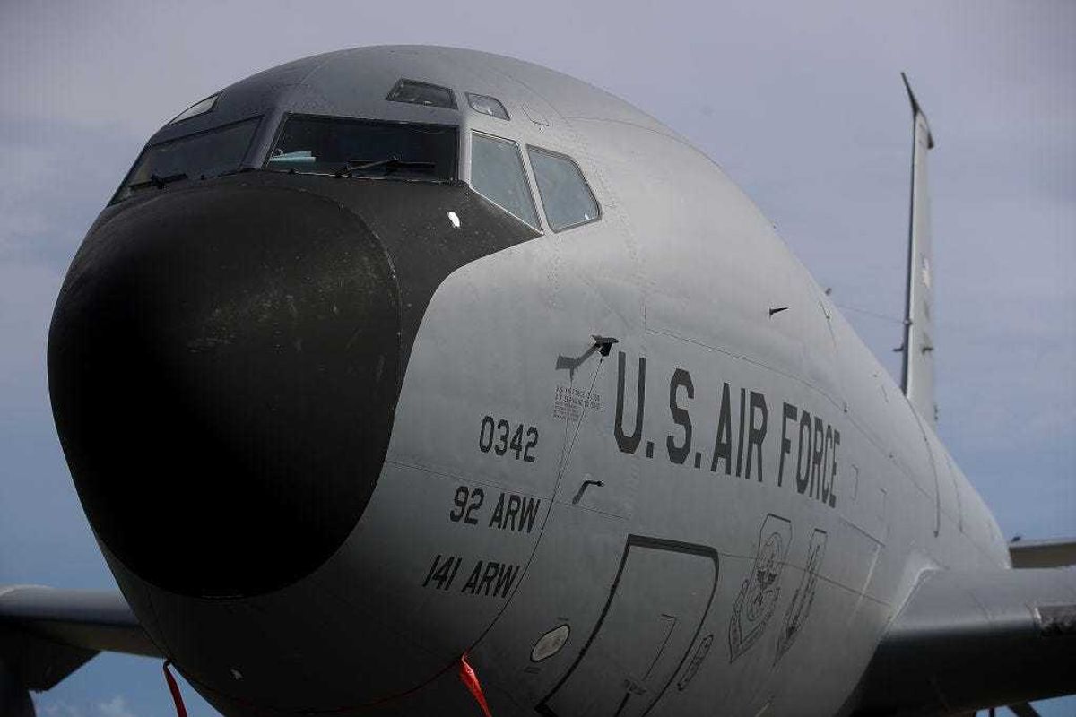 A U.S. Air Force Boeing KC-135 Stratotanker