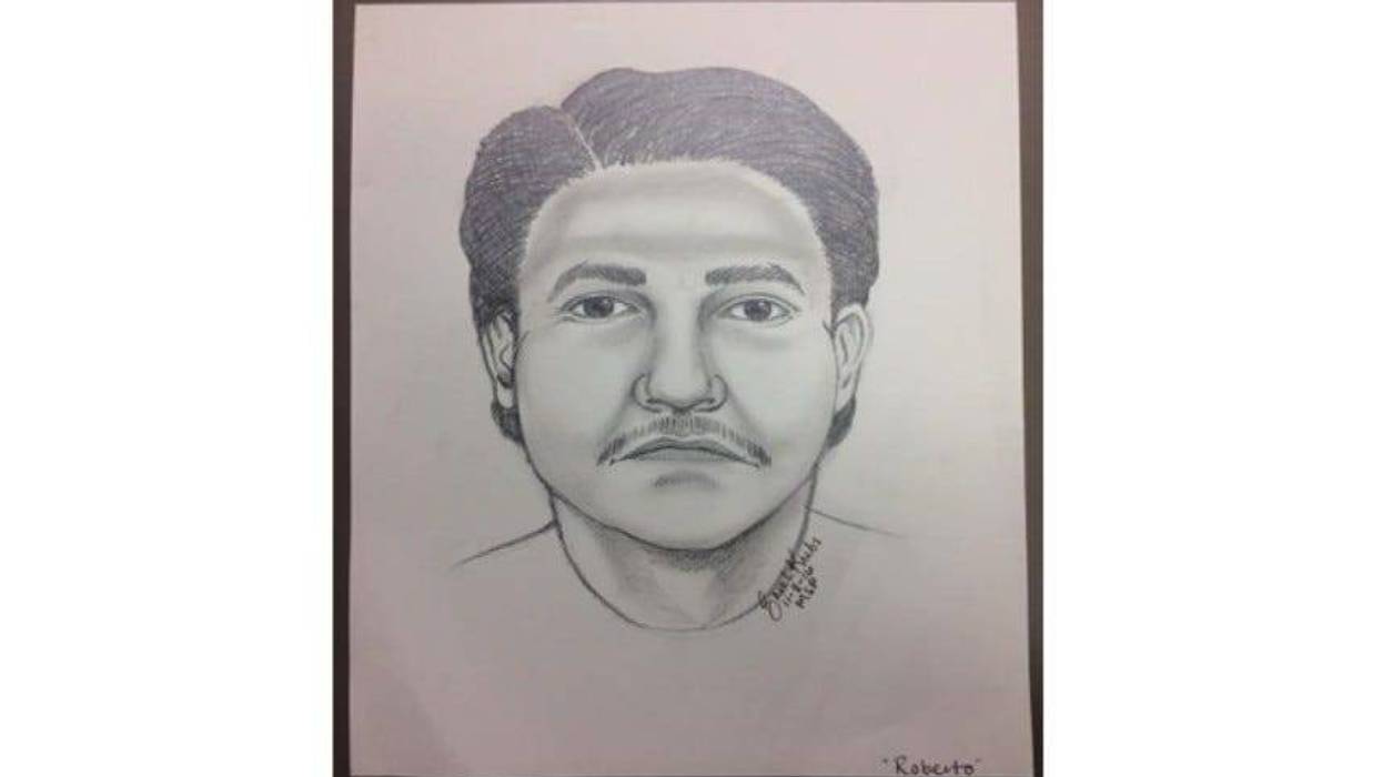 A unidentified man whose body was found in a Michigan cornfield.