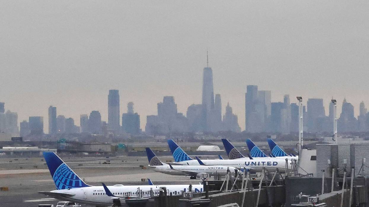A United Airlines planes at Newark International Airport, in Newark, New Jersey, on Jan. 11, 2023