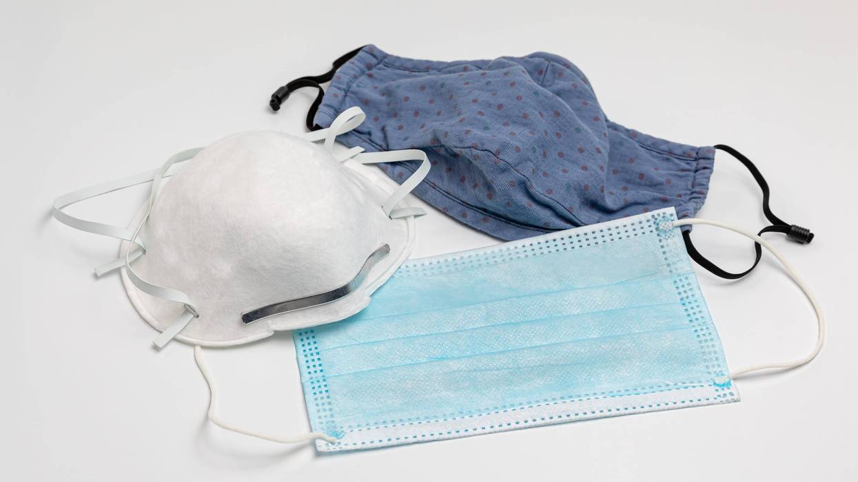 A variety of face masks