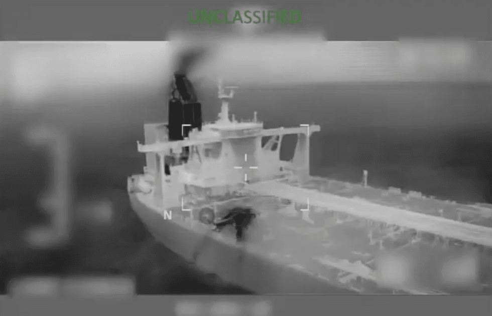 A video clip of the boarding of the Sophia posted on X shows the ship riding quite deep in the water, indicating that it was loaded