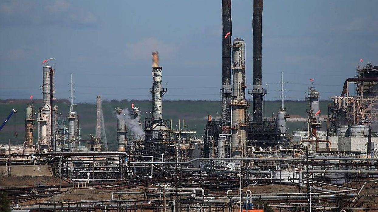 A view of a Chevron refinery on March 3, 2015 in Richmond, California.