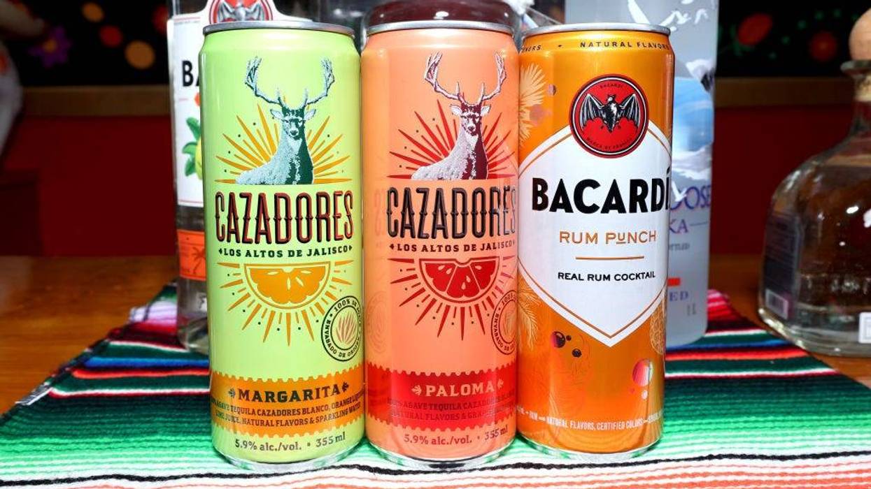 A view of canned cocktails during the Food Network New York City Wine & Food Festival