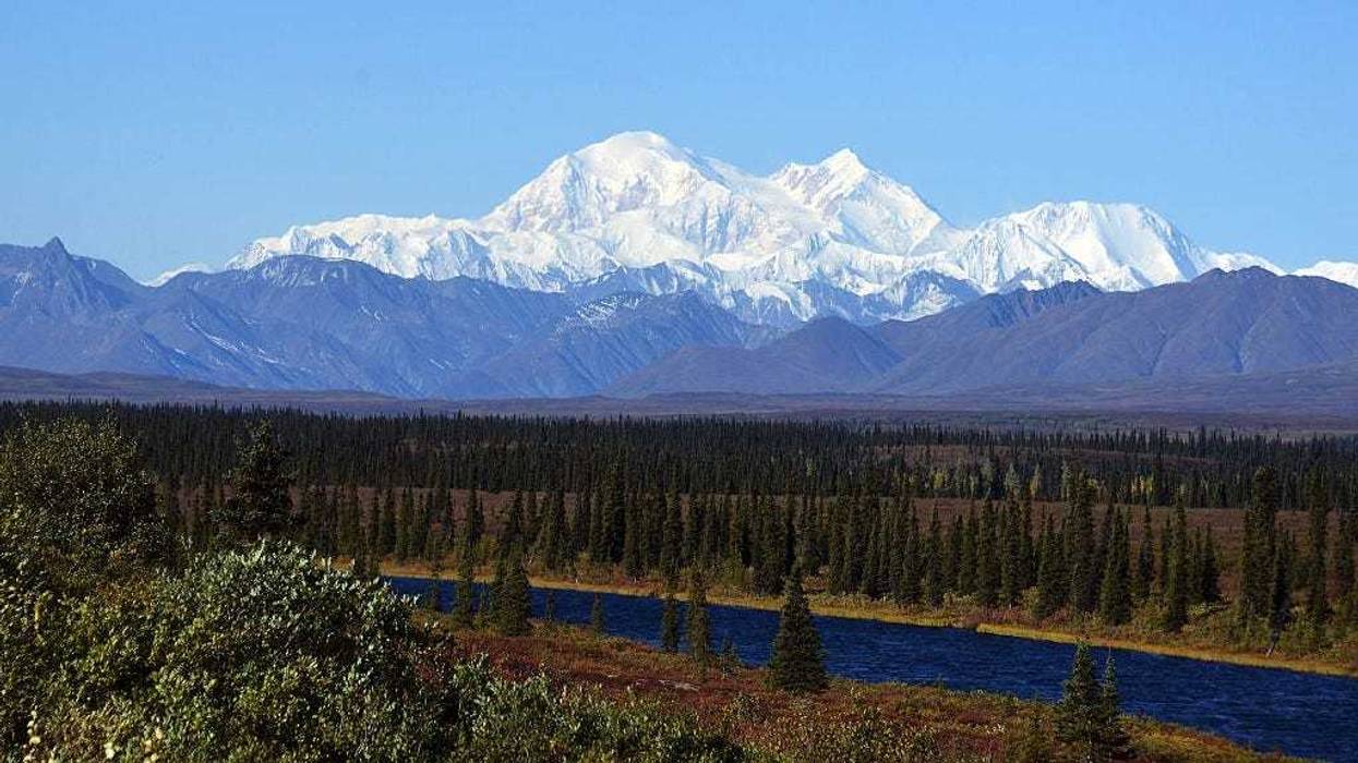 A view of Denali, formerly known as Mt. McKinley, on September 1, 2015 in Denali National Park, Alaska.
