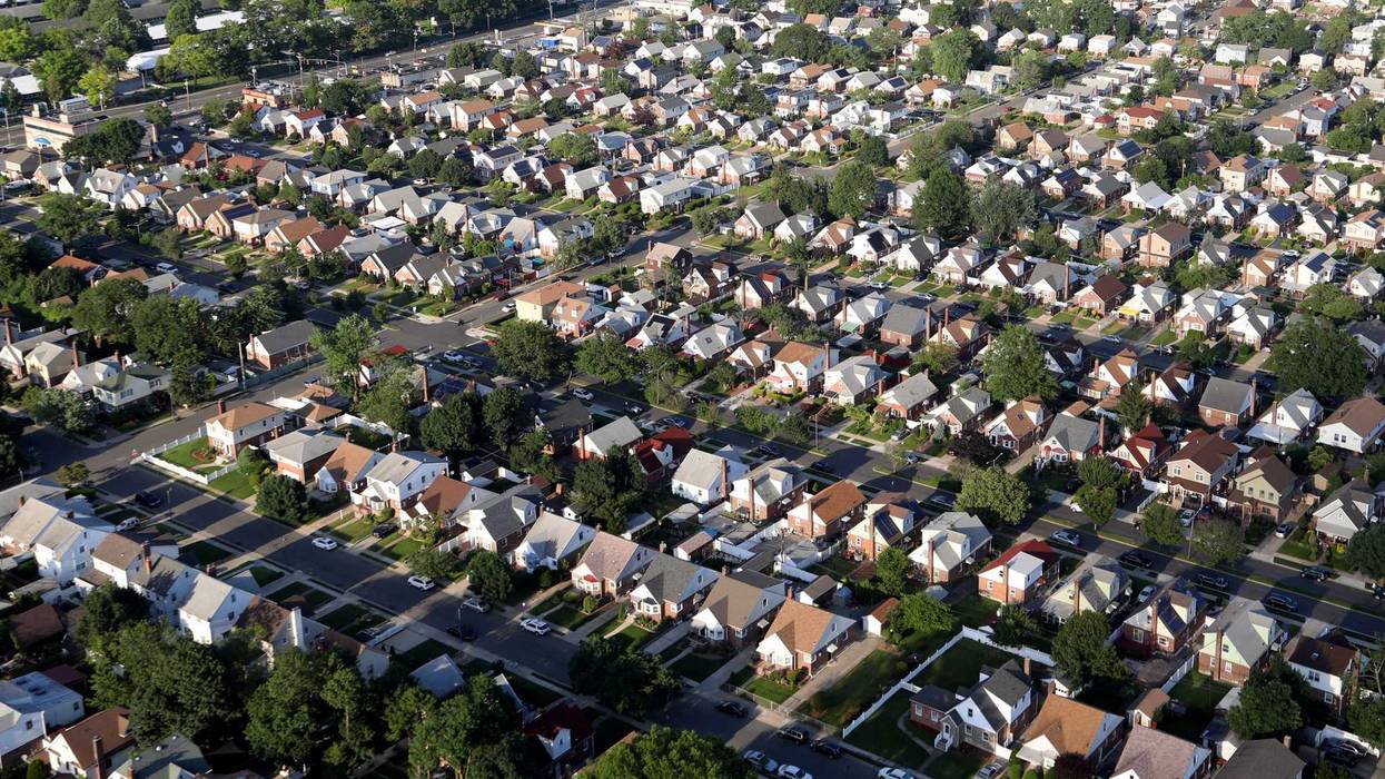 A view of Elmont, New York. U.S. House races on Long Island are being closely watched, including for New York's 3rd congressional district