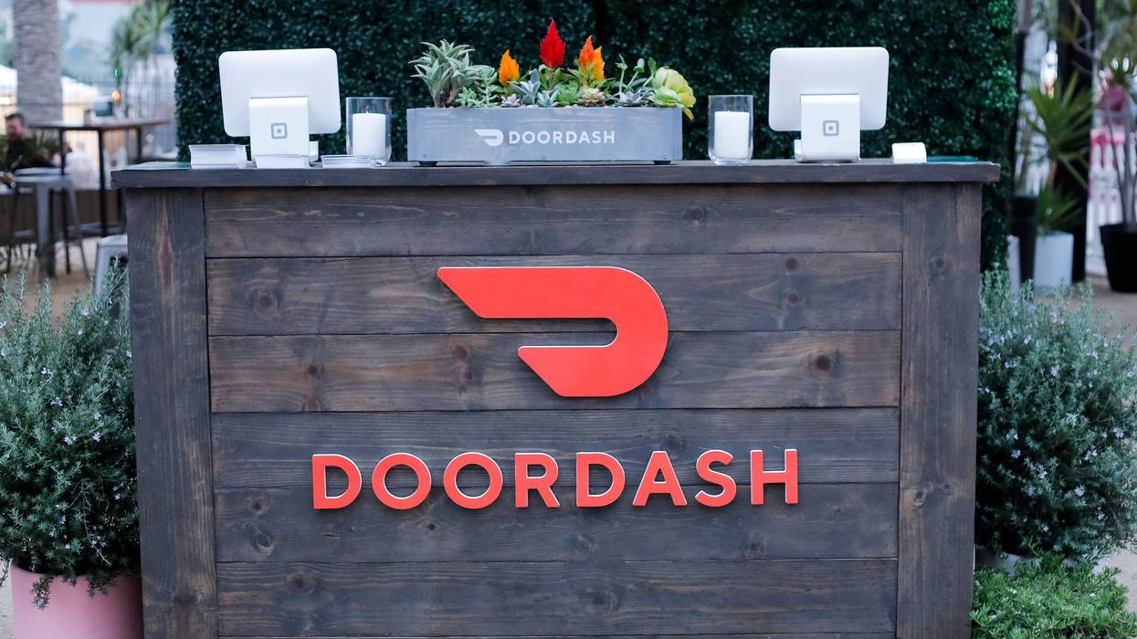 A view of general atmosphere at the Doordash booth at 'Night Market' presented by The Los Angeles Times on May 08, 2019 in Los Angeles, California