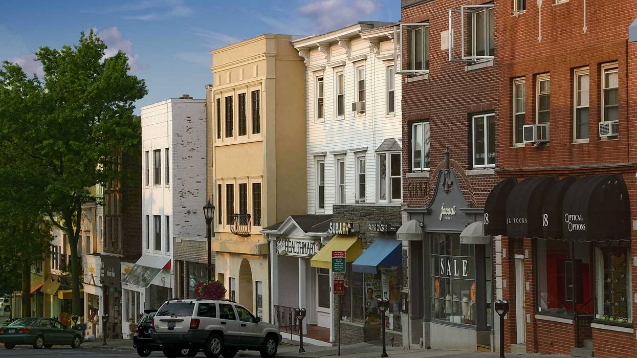 A view of Greenwich Avenue in Greenwich, CT.