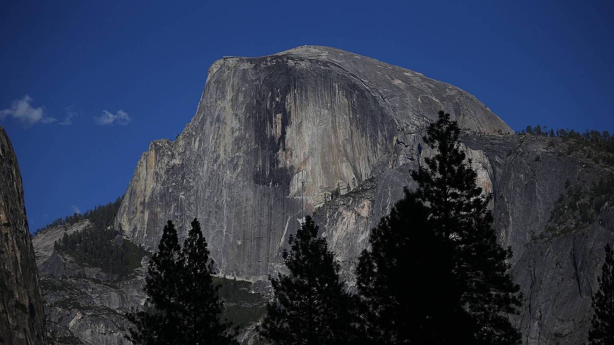 A view of Half Dome in Yosemite National Park on August 28, 2013.