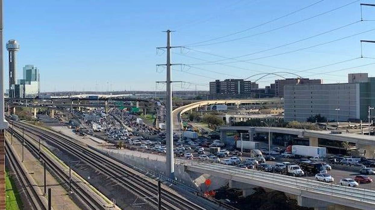 A view of I-35 in Dallas