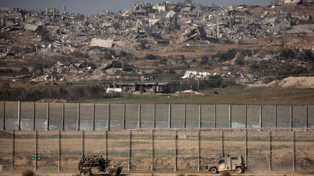 A view of Israeli troops along Israel's southern border with Gaza on Dec. 22, 2023, in Southern Israel.