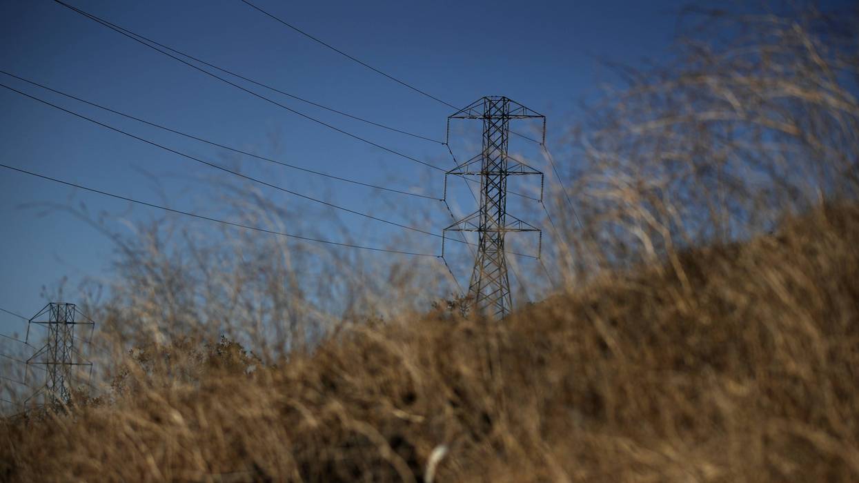 A view of power lines during a Pacific Gas and Electric (PG&E) public safety power shutoff on November 20, 2019 in Santa Rosa, California.