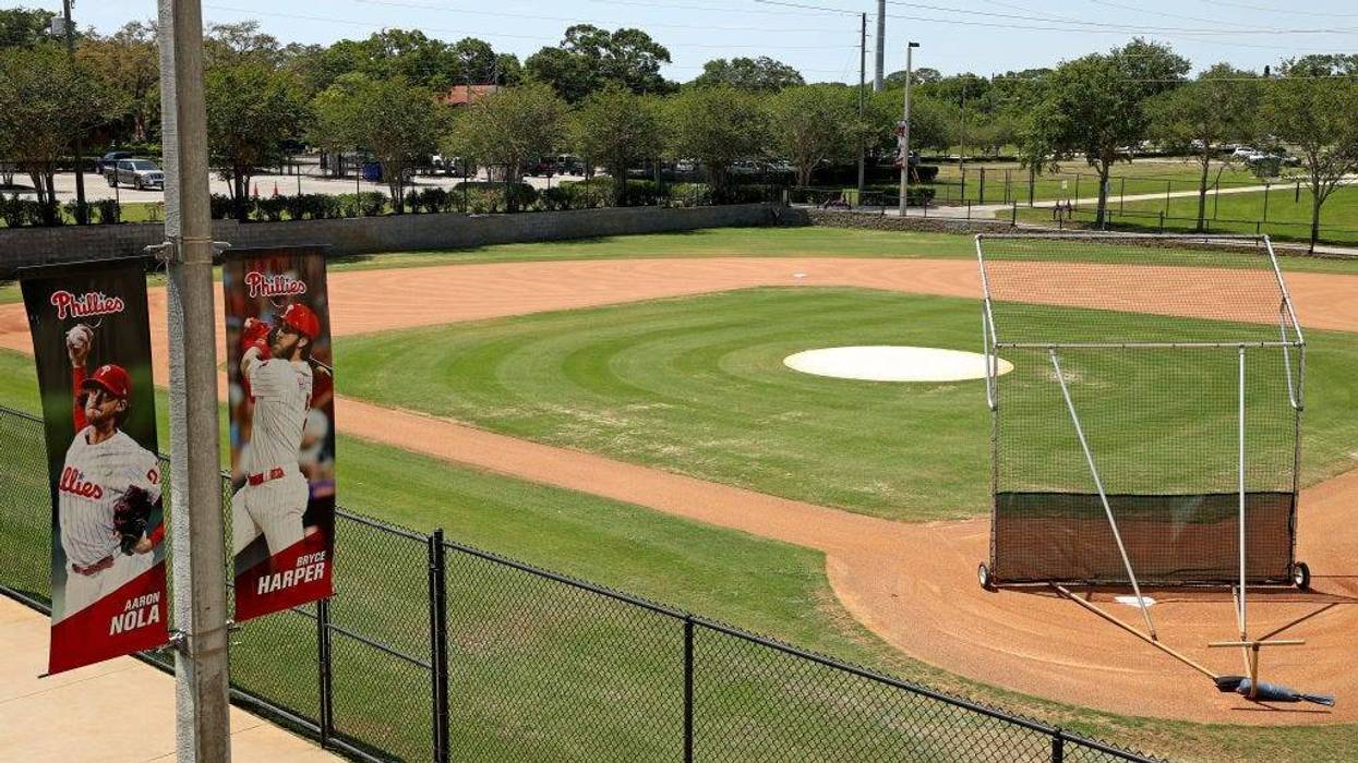 A view of Spectrum Field, spring training home of the Philadelphia Phillies, in May of 2020, in Clearwater, Florida.