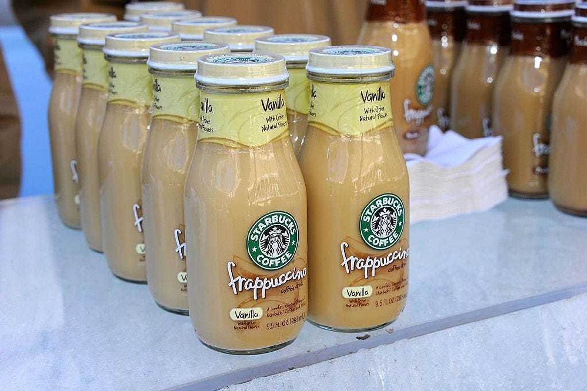 A view of Starbucks Frappaccino during Fall 2011 Mercedes-Benz Fashion Week at Lincoln Center on February 16, 2011 in New York City.
