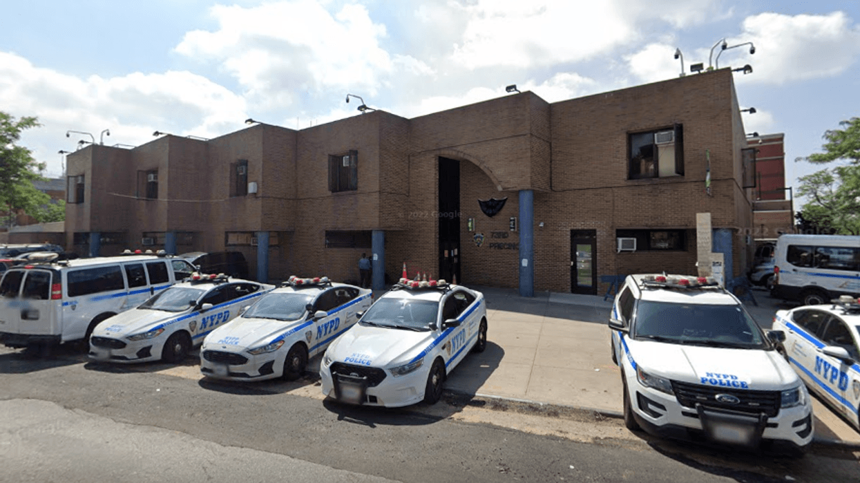 A view of the 73rd Precinct stationhouse in Brooklyn. Two of Tuesday night's fatal shootings were in the precinct, with a third in the neighboring 75th Precinct