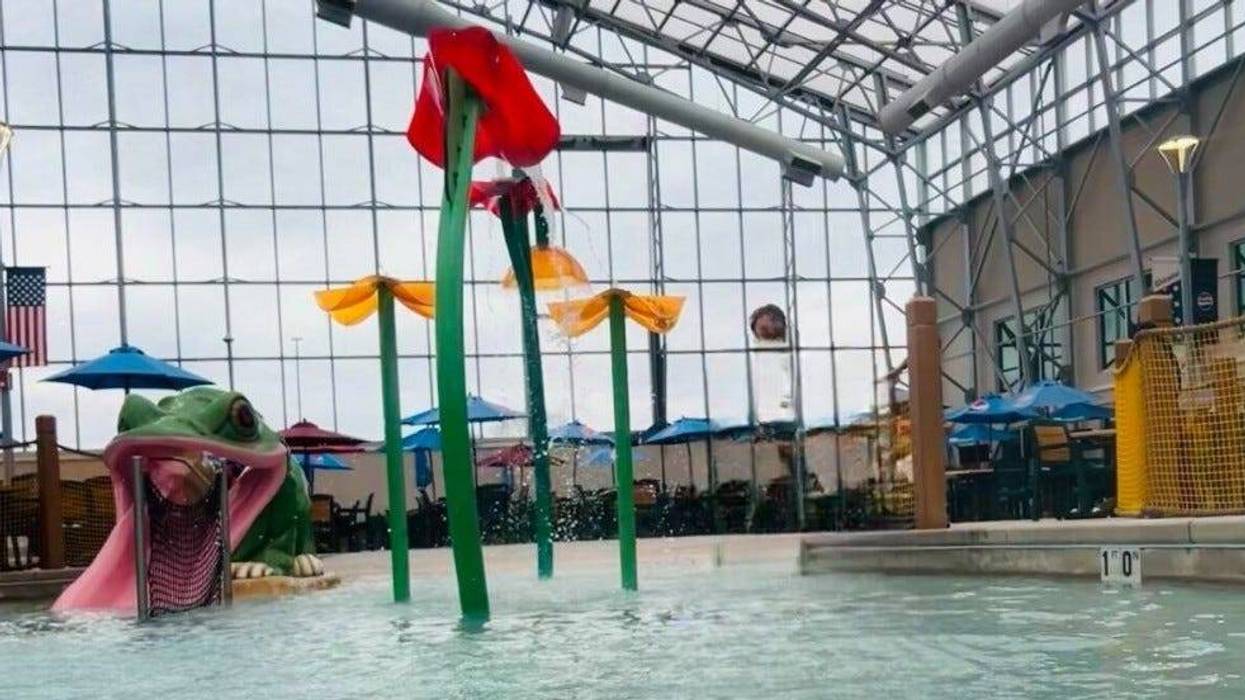 A view of the atrium at Zehnder's Splash Village
