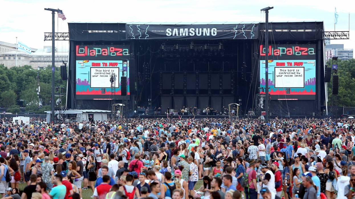 A view of the Samsung Stage at Lollapalooza 2016 - Day 2 at Grant Park on July 29, 2016 in Chicago, Illinois.