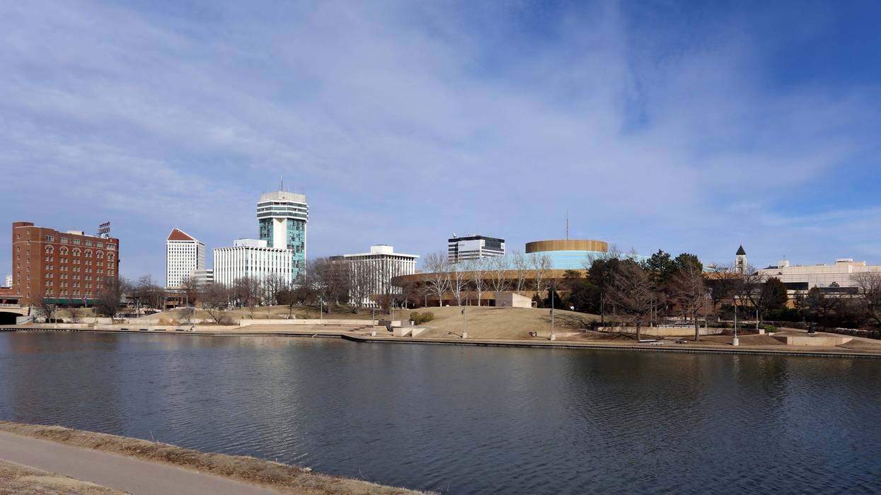 A view of the skyline of Wichita, Kansas