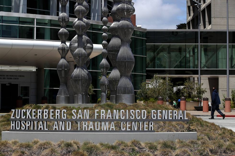 A view of the Zuckerberg San Francisco General Hospital and Trauma Center on May 16, 2018 in San Francisco, California.