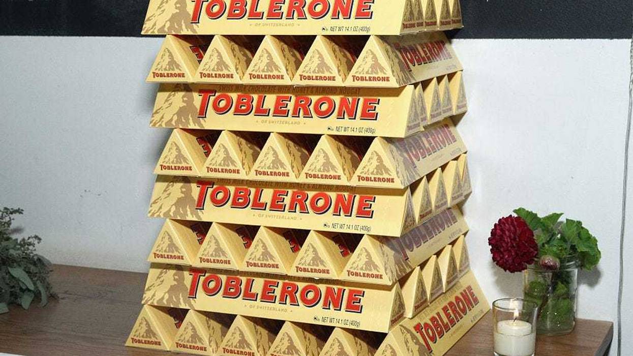 A view of Toblerone chocolate bars on October 18, 2014 in New York City.