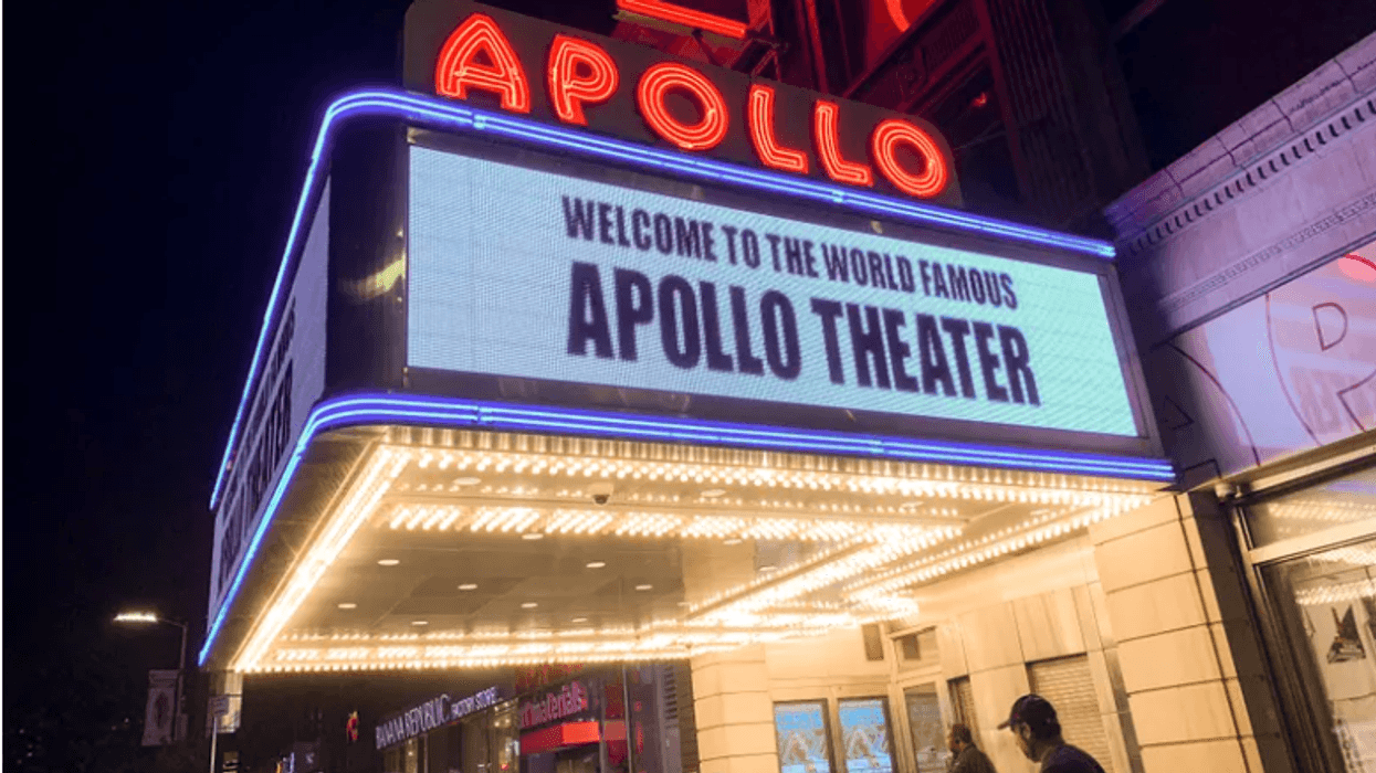 A view outside The Apollo Theater.