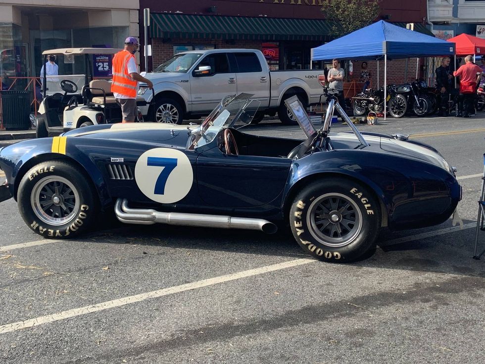 A vintage roadster on display at Coatesville