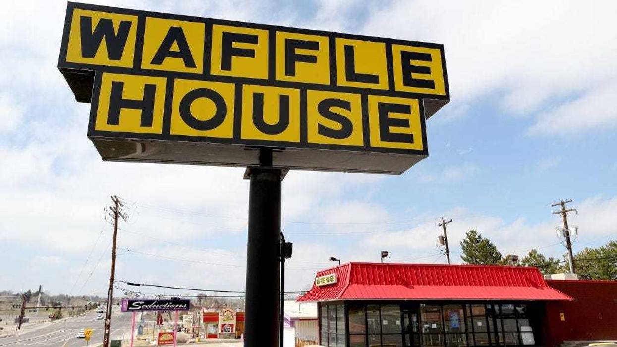 A Waffle House restaurant sits closed after the restaurant chain closed at least 420 locations due to the COVID-19 crisis on March 26, 2020 in Thornton, Colorado.