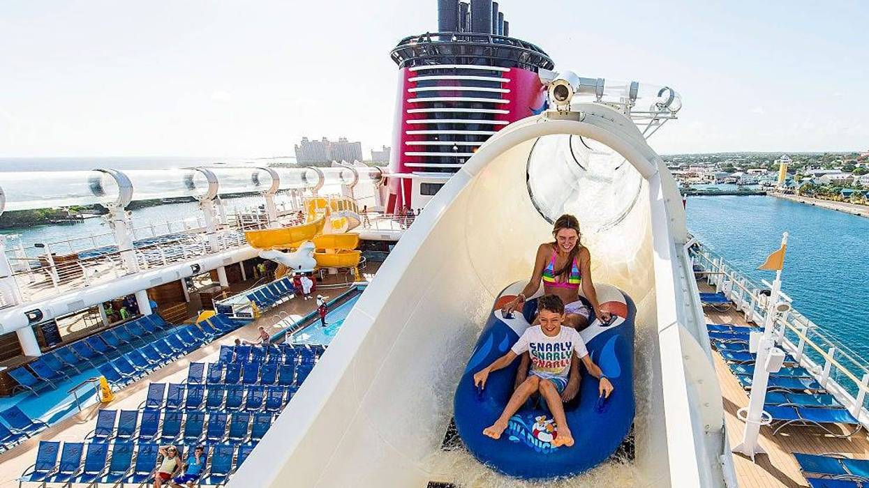 A water coaster aboard the Disney Dream in Nassau, Bahamas.