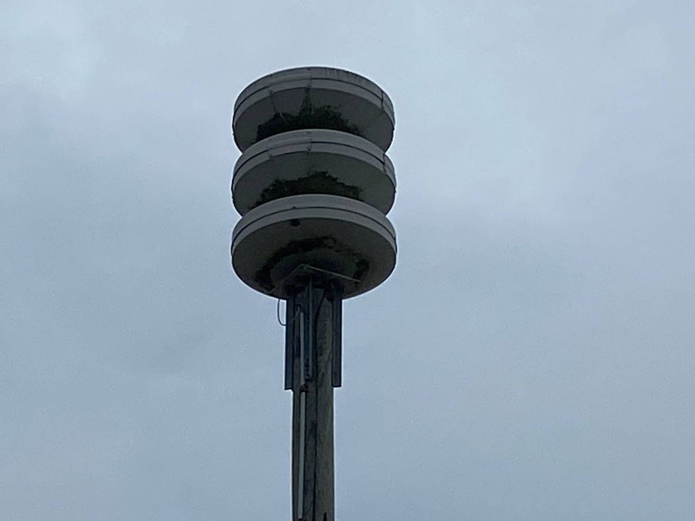 A weather siren that will be used for Atlantic City