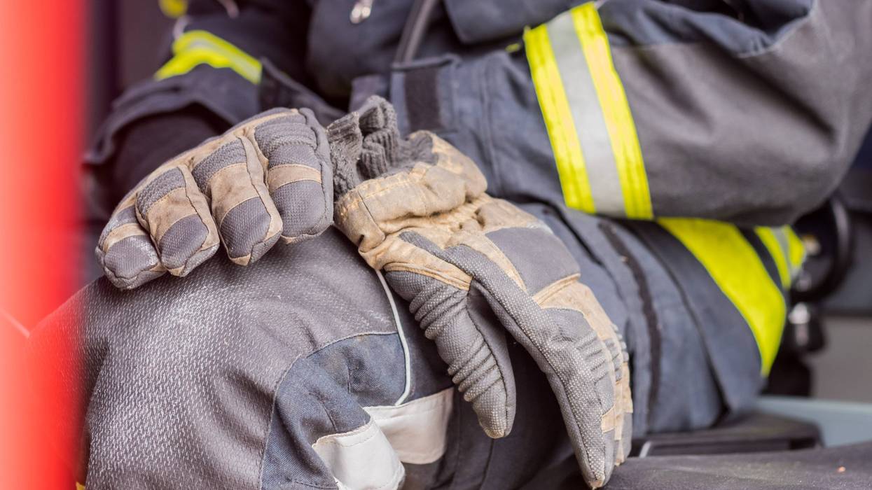 A West Michigan firefighter was in the right place at the right time after she spotted a barn fire and helped an 81-year-old man to safety -- all on her day off from work on Friday.