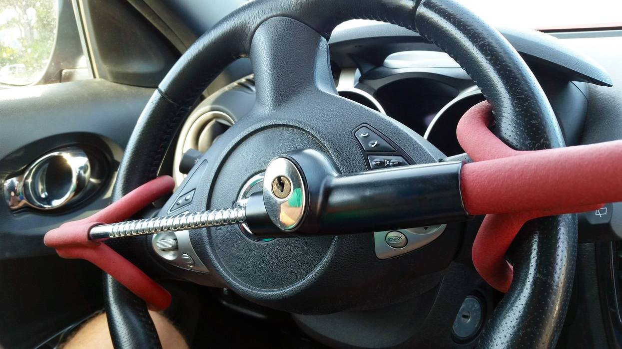 A wheel lock.