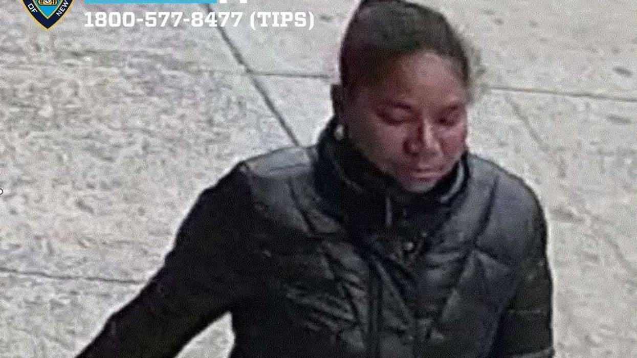 A woman is wanted for attacking two people at a Chinese restaurant in Harlem on Sunday, April 6