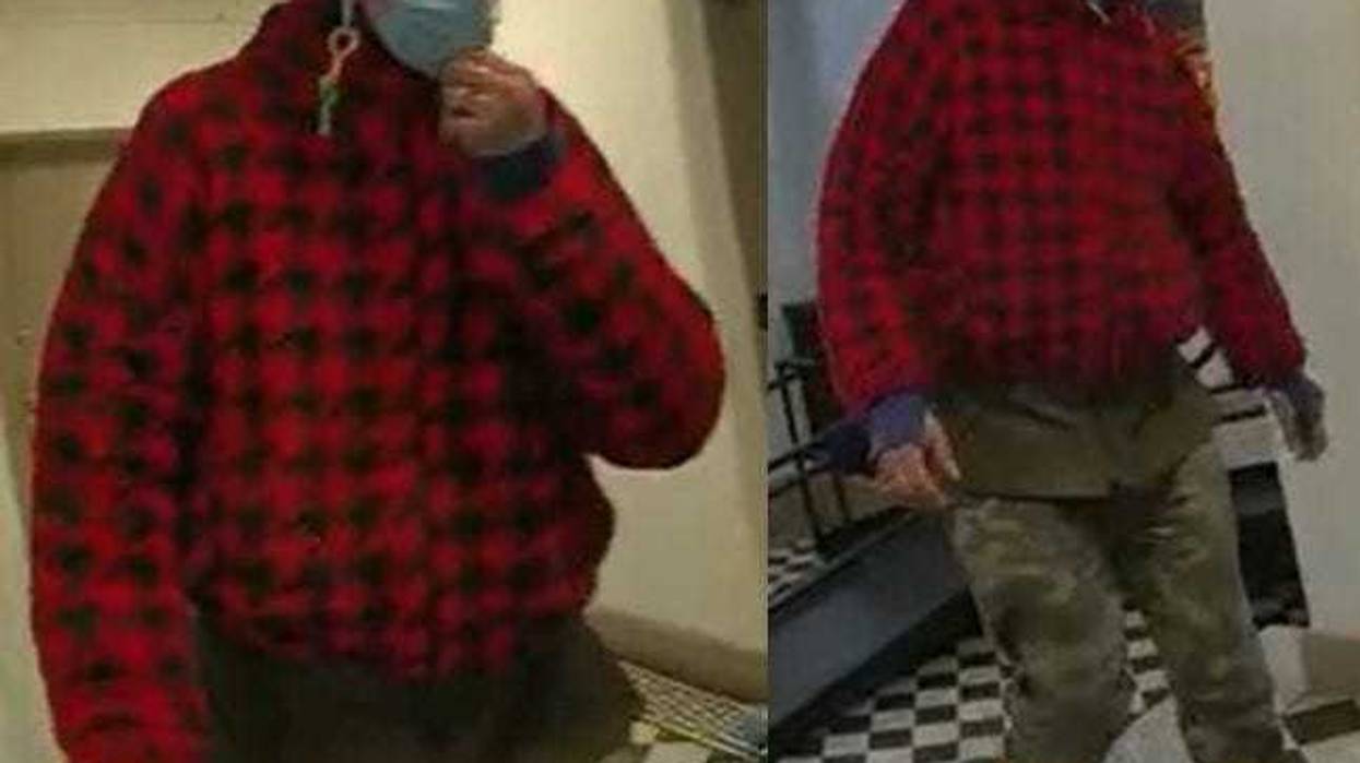 A woman is wanted in connection to an incident of antisemitic graffiti that occurred last month