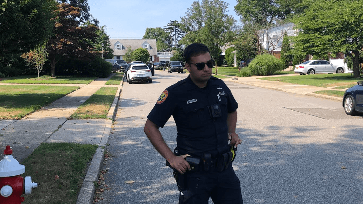 A woman was mauled to death in Albertson in Nassau County on Wednesday afternoon.