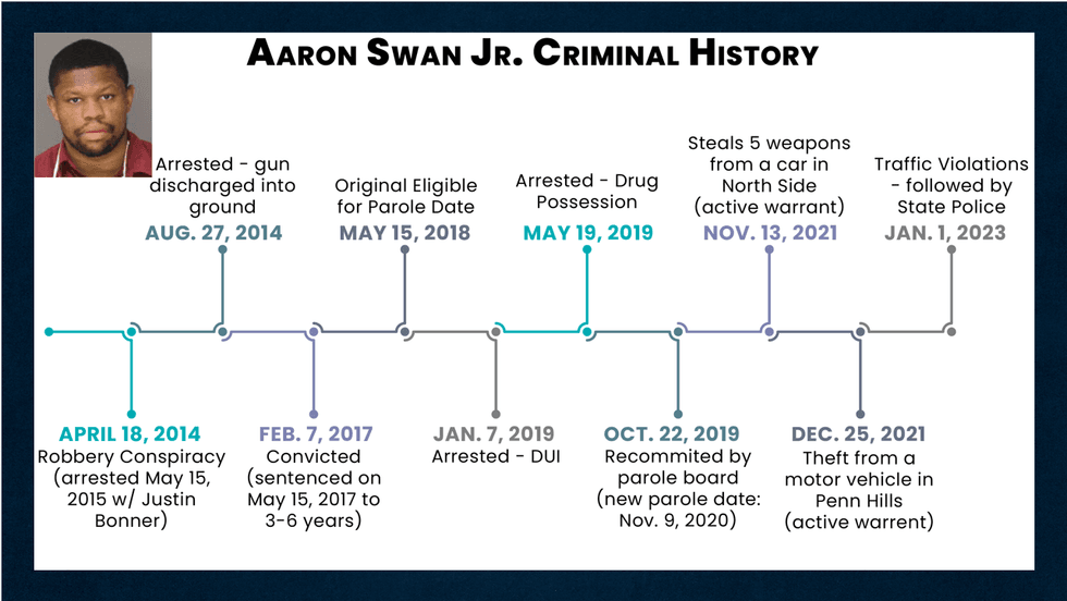 Aaron Swan Criminal history