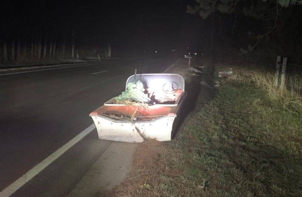 abandoned boat