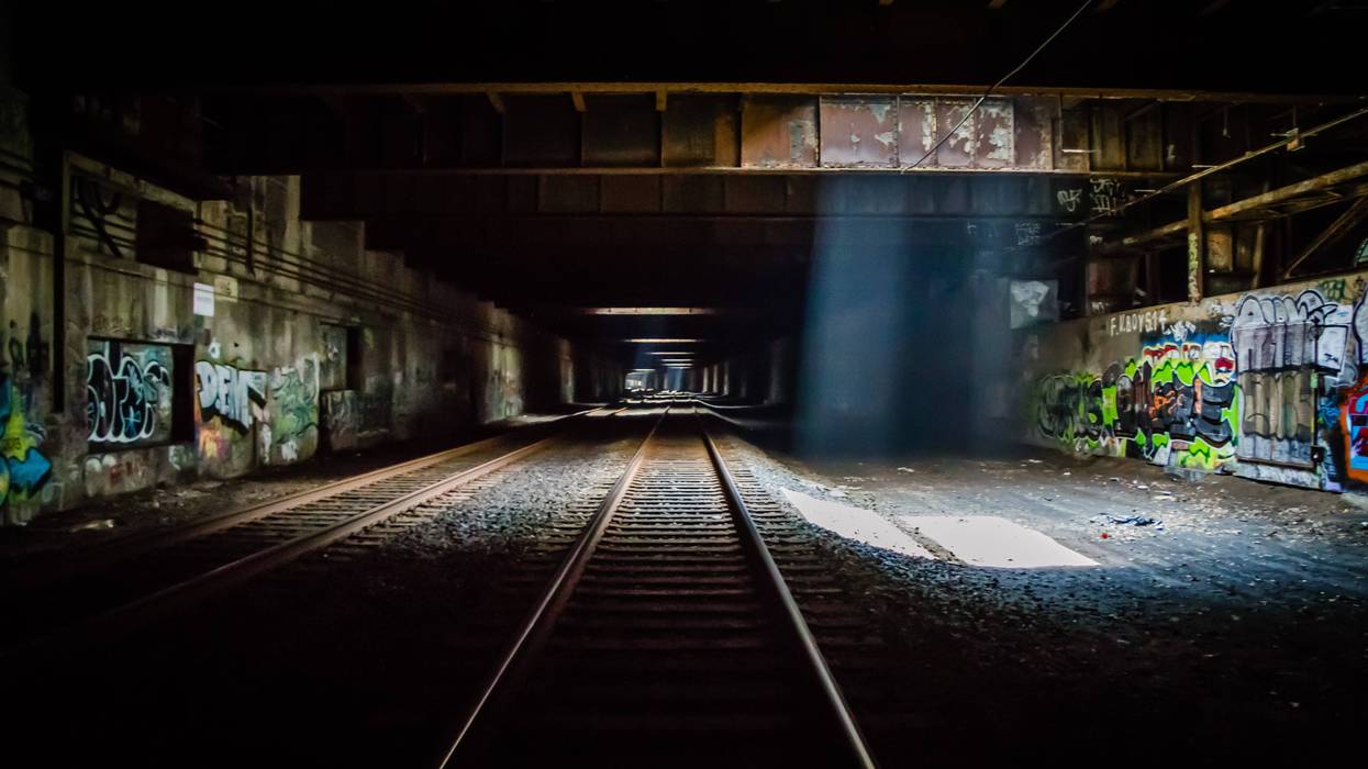 Abandoned train station