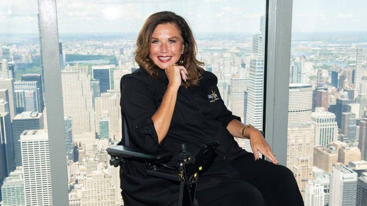 Abby Lee Miller visits the Empire State Building on June 09, 2022