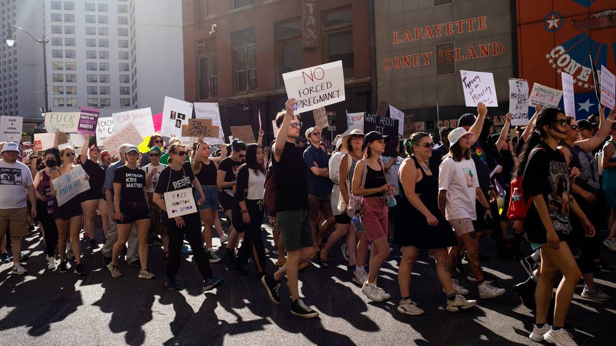 Abortion rally in Detroit in June