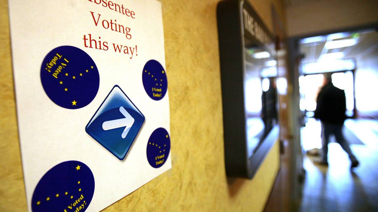 Absentee voting in person