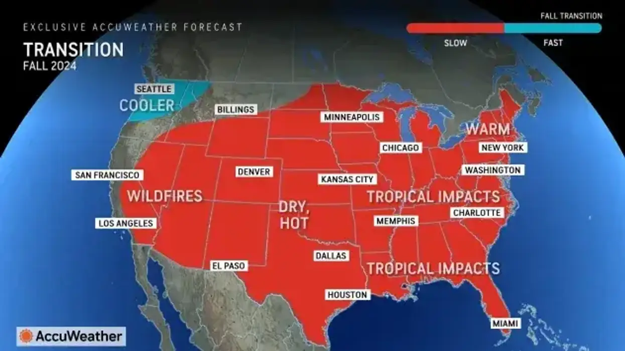 AccuWeather fall map
