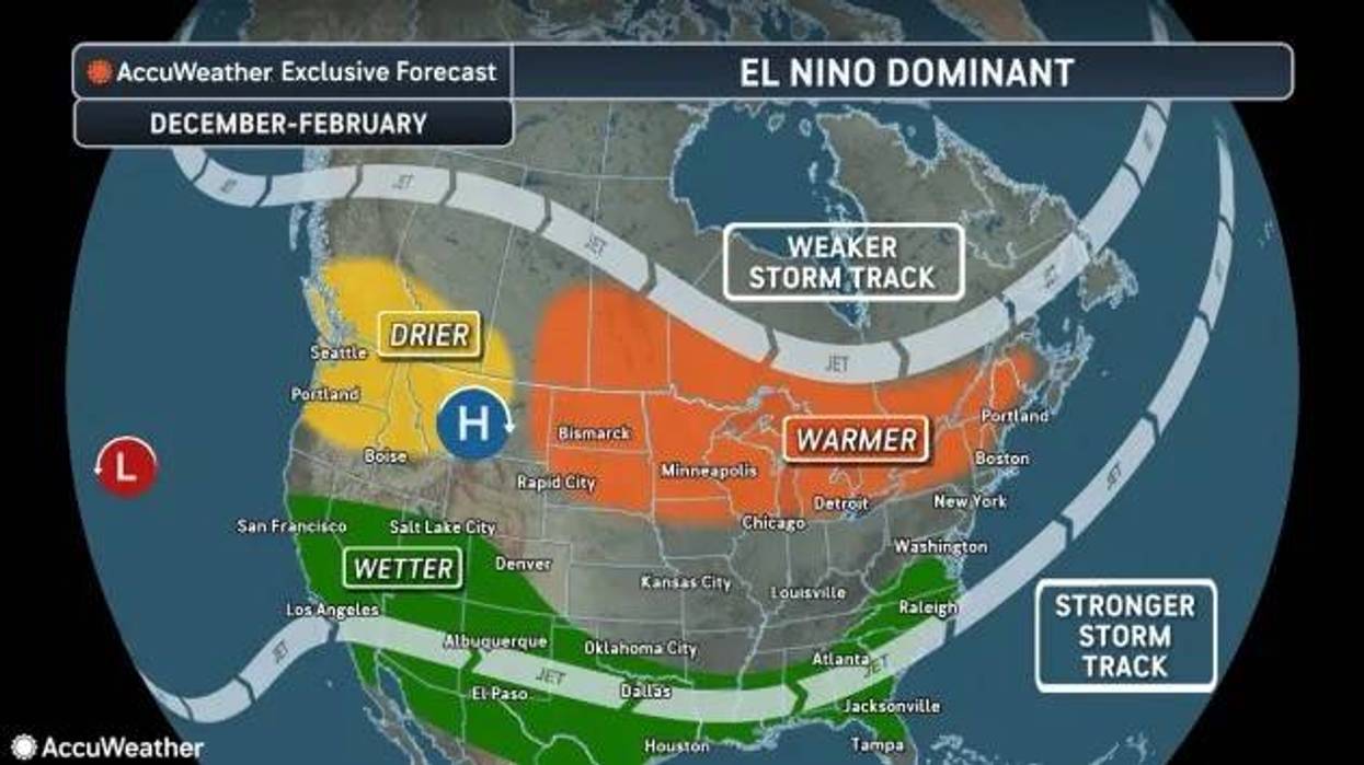 AccuWeather predicts a warmer winter in the Midwest thanks to Super El Nino