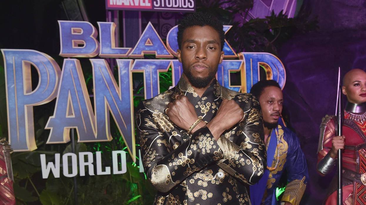 Actor Chadwick Boseman at the Los Angeles World Premiere of Marvel Studios' BLACK PANTHER