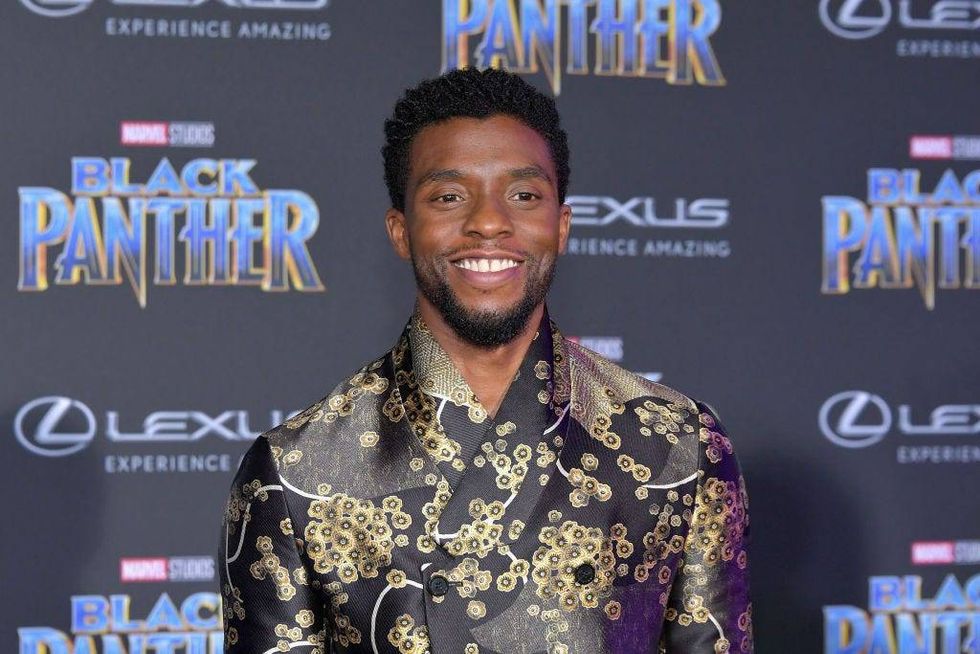 Actor Chadwick Boseman attends the premiere of Disney and Marvel