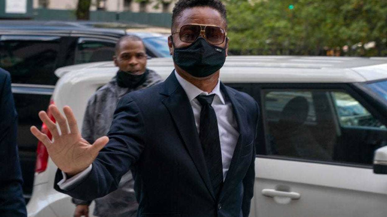 Actor Cuba Gooding Jr. arrives at Criminal Court to set a trial date on October 18, 2021 in New York City.