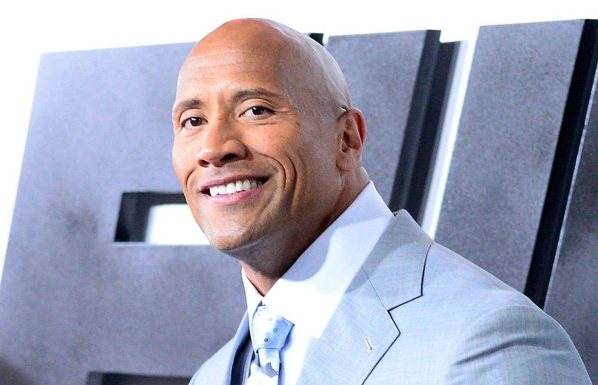 Actor Dwayne Johnson arrives at Universal Pictures Premiere of 'Furious 7''