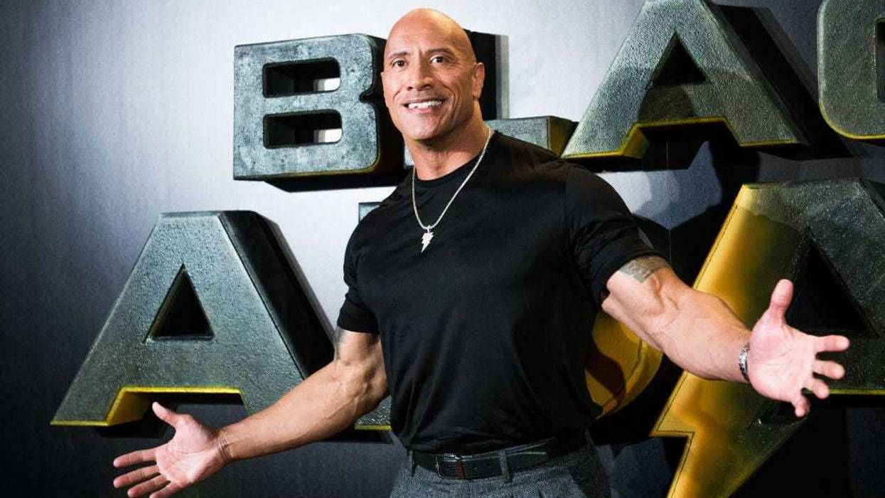 Actor Dwayne Johnson attends the "Black Adam" premiere