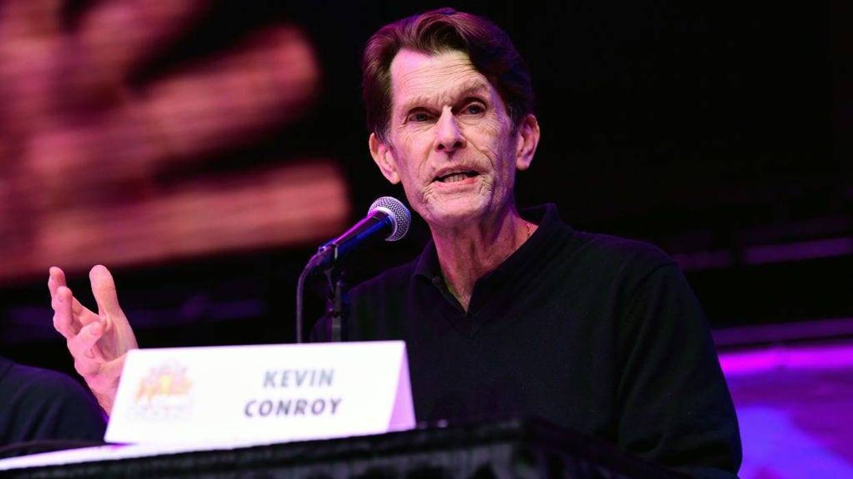 Actor Kevin Conroy speaks during 2021 Los Angeles Comic Con at Los Angeles Convention Center on December 04, 2021 in Los Angeles, California.