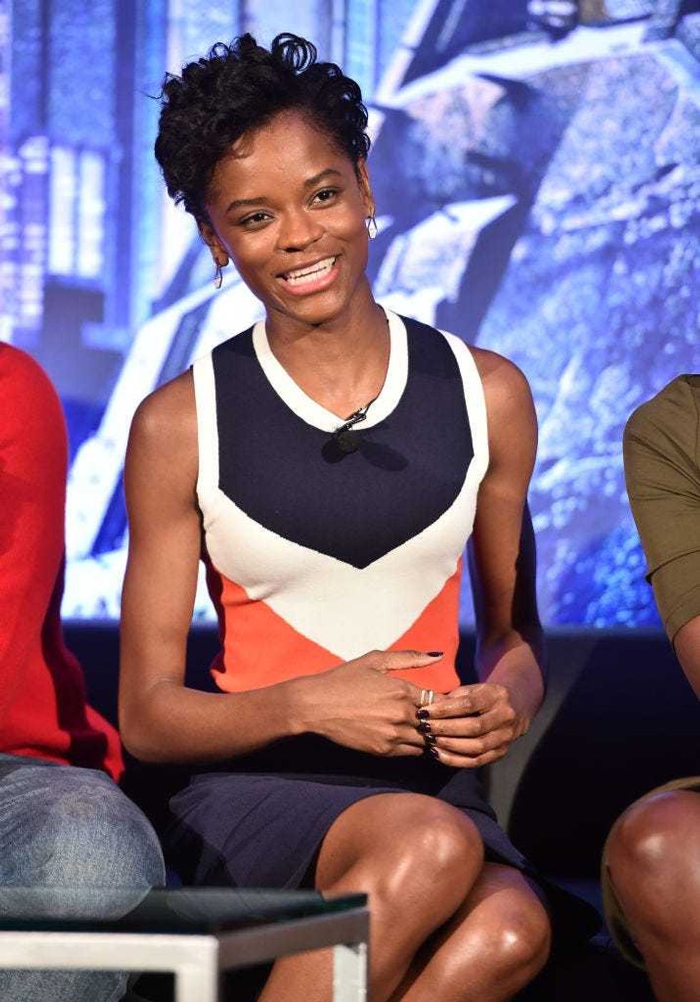 Actor Letitia Wright attends the Marvel Studios
